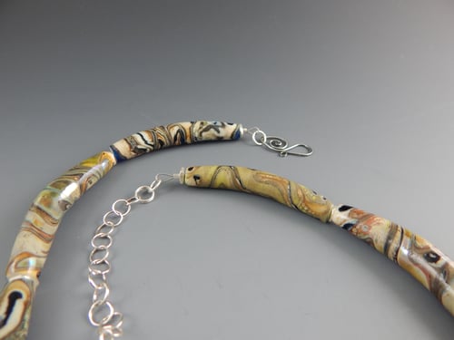 Image of Artisan Glass • Curved Organic Swirl Beads