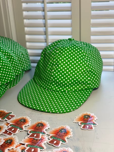 Image of Polka dots in green 