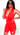 Red Zip Up VE Logo Bodysuit 