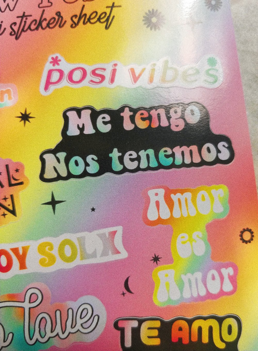 Image of Rainbow Positivity Mini Sticker Sheet