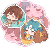 Zhongli and Xiao Sleepover 