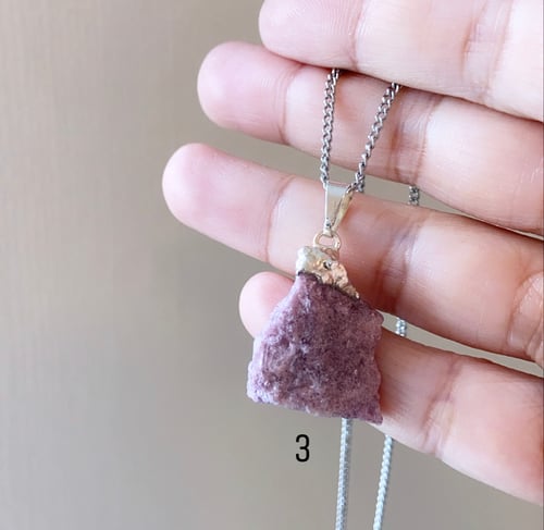 Image of LEPIDOLITE necklace