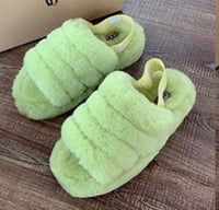 Fluff Yeah Inspired Ugg Slides (Green)