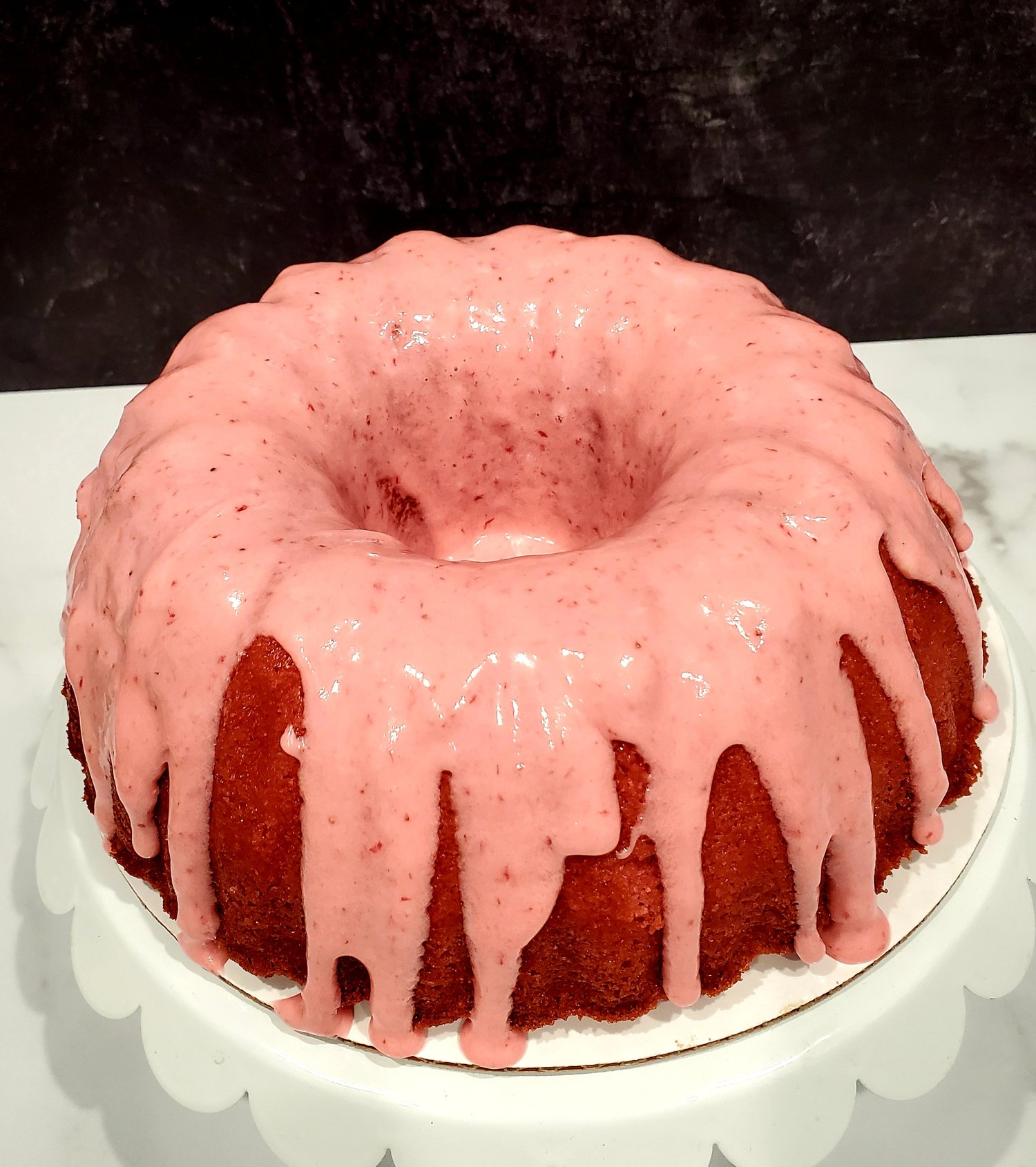 Image of Strawberries & Cream Pound Cake