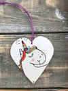 rainbow unicorn heart