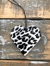 Leopard print heart