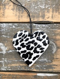 Image 1 of Leopard print heart