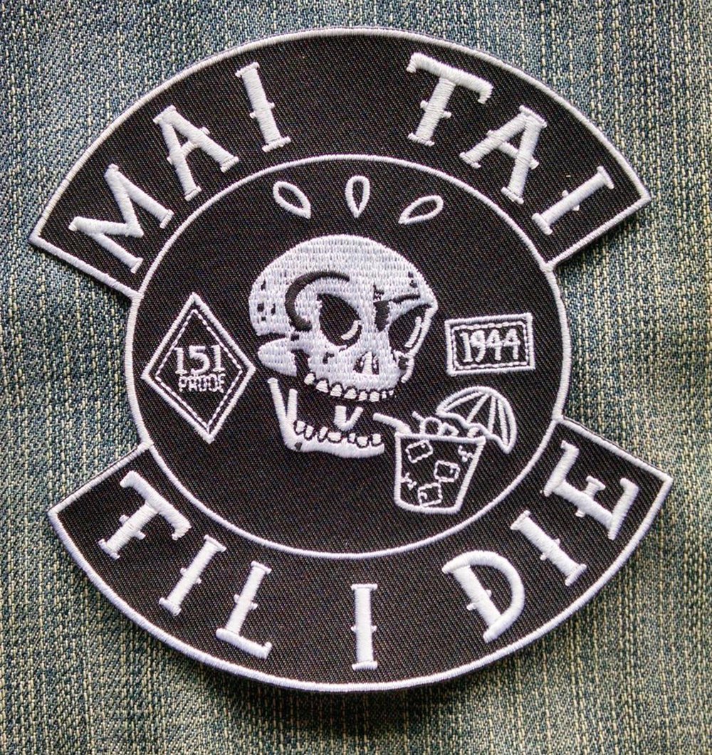 Tiki Biker/Hot Rod 5" Embroidered Patch Bundle