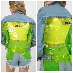 Image of Vinyl neon jacket