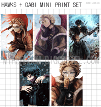 Image of Dabi + Hawks Mini Print Set