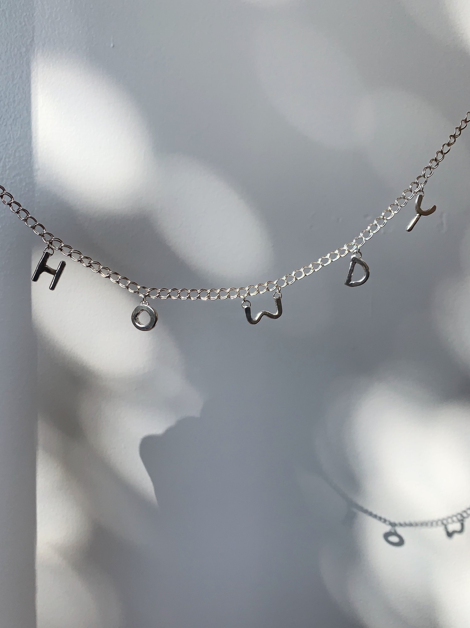 Image of Charm Letter Necklace ✿
