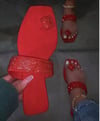 Red Bling Sandal