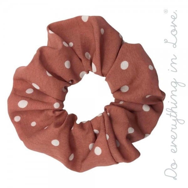 Coral Chunky Scrunchie