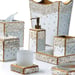 Image of Luxury White Bathroom Accessories Gold Shell