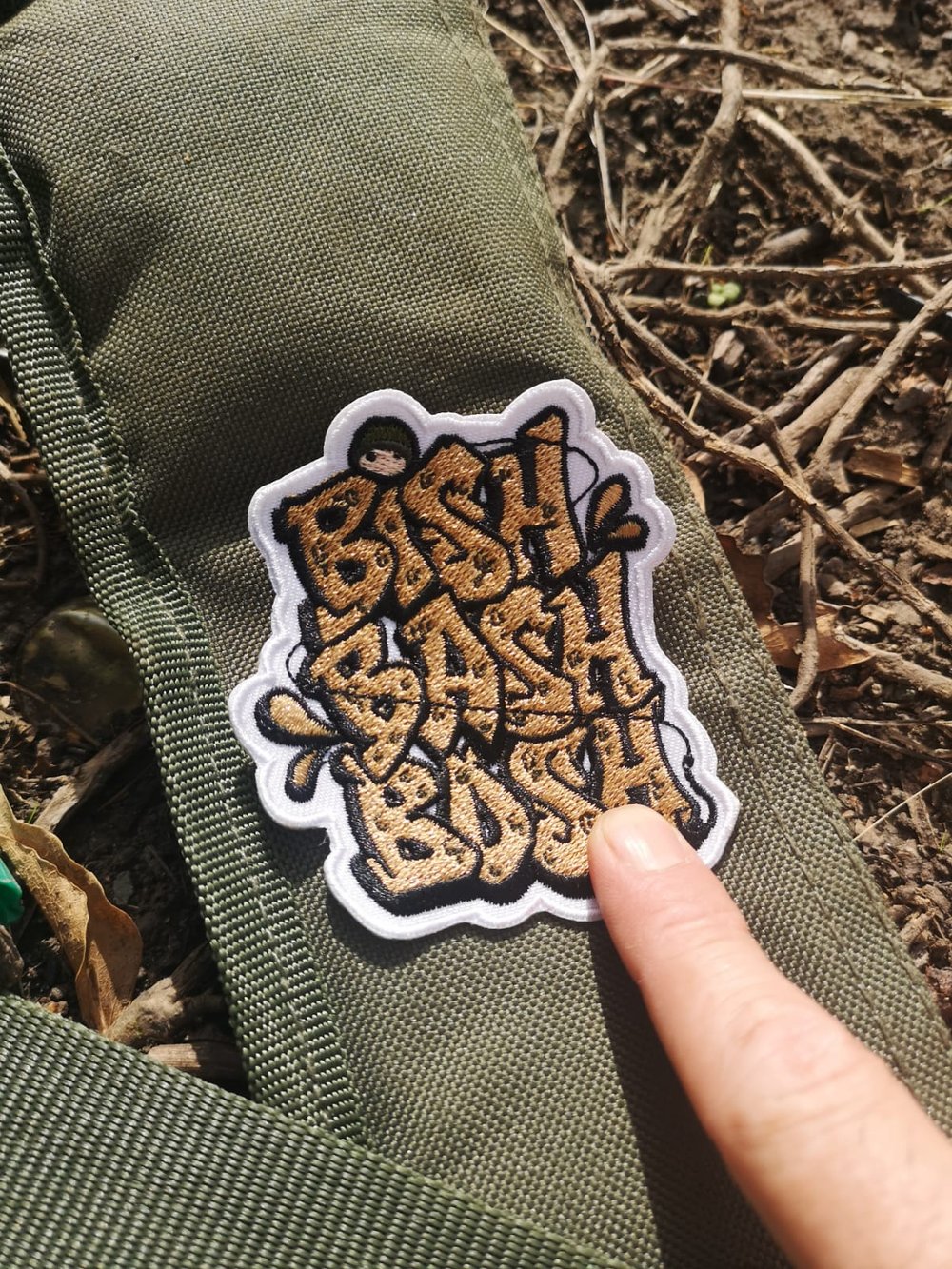 Iron On Bish Bash Bosh Graffiti Patch