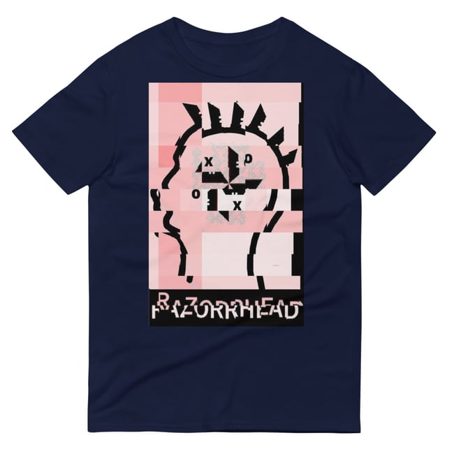 XOXO pink and black glitch Short-Sleeve T-Shirt