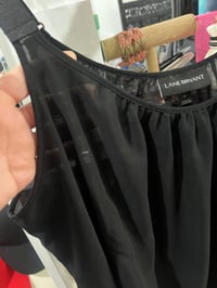 Image 3 of Lane Bryant sheer tank with ribbon stripes 