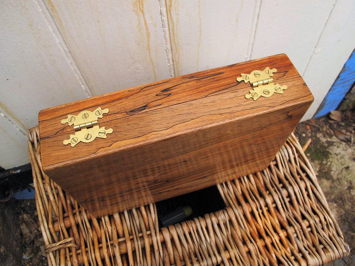 Image of Handmade spalted walnut float box