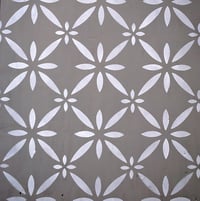 Image 2 of Clementina Floor Stencil for floors, walls, furniture and fabric. Moroccan stencil.