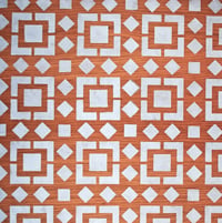 Image 2 of Kasbah Floor Stencil for floors, walls, furniture and fabric. Moroccan stencil. 30x30cms 12"x12"