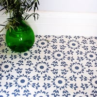 Image 1 of Esmeralda Floor Stencil for floors, walls, furniture and fabric. Repeating pattern stencil.