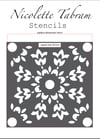 Esmeralda Floor Stencil for floors, walls, furniture and fabric. Repeating pattern stencil.