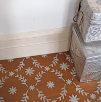 Image 1 of Roma Floor Stencil for floors, walls, furniture and fabric. Moroccan stencil. Repeating pattern. DIY