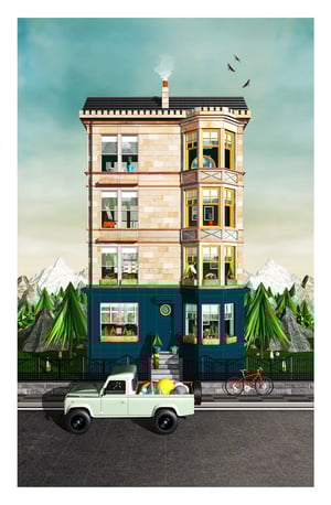 Image of Set 3 - Glasgow Scotland Fine Art 