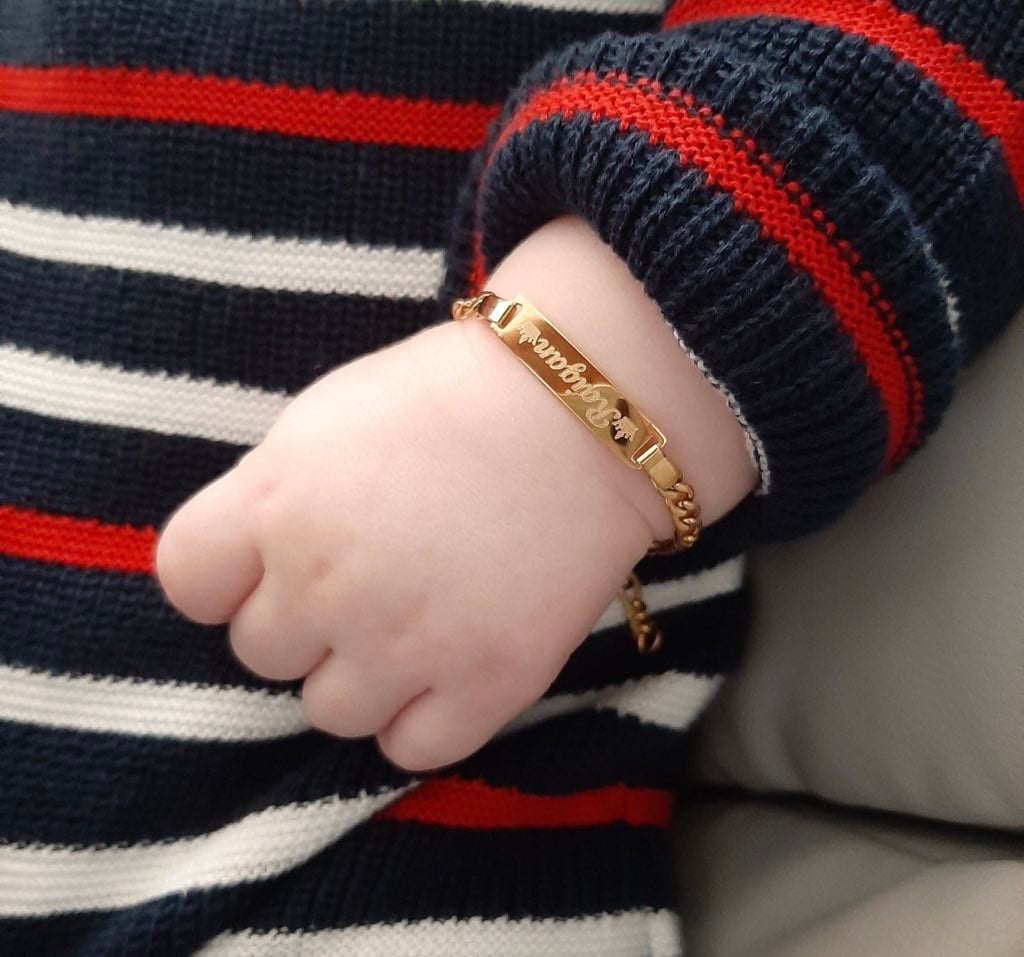 18k kids ID Bracelet JewelzByD
