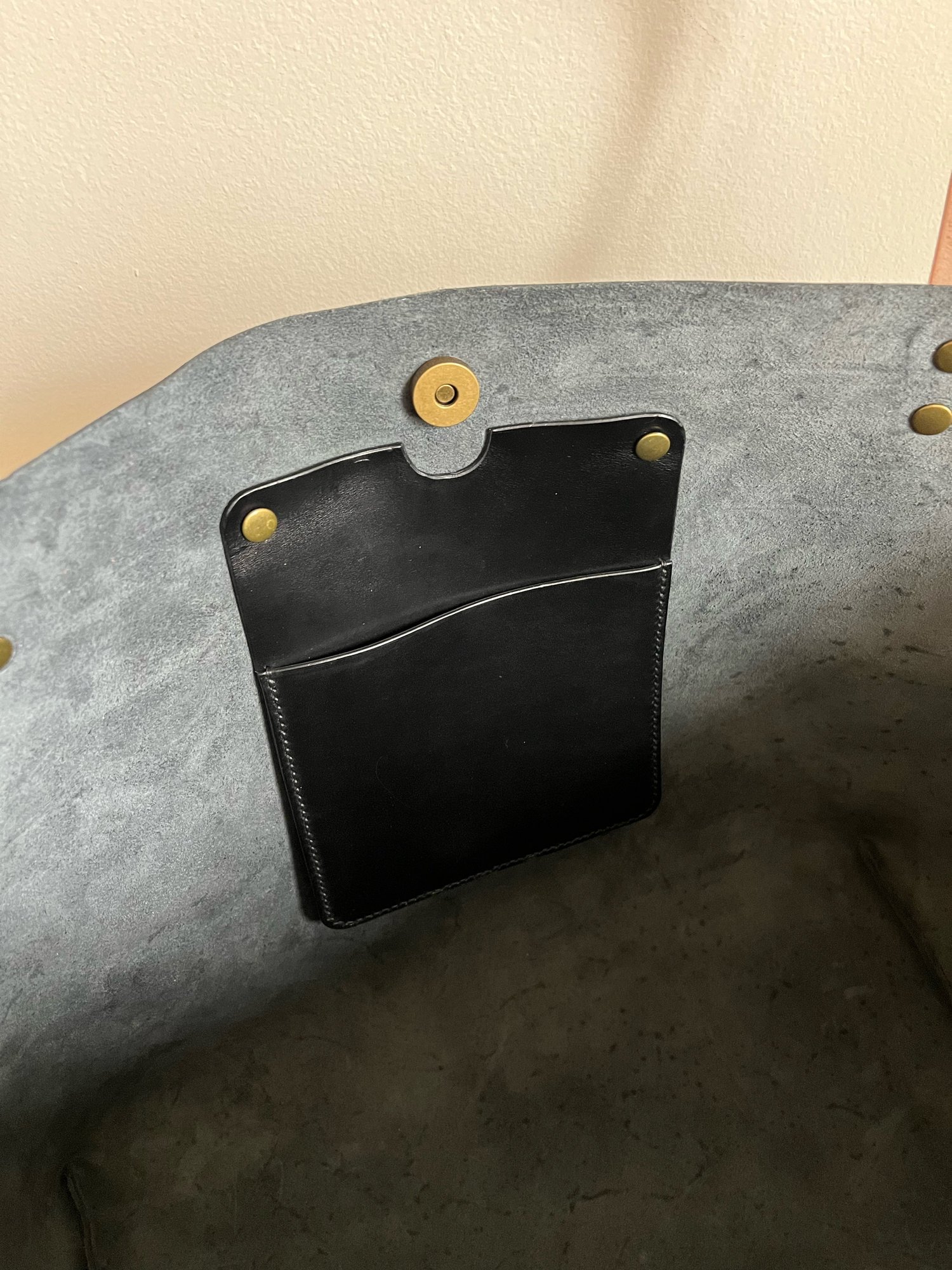 Image of Black Vachetta Carry-all Tote