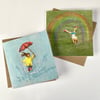 Set of 6 ‘Embroidered’ Luxury Greetings Cards