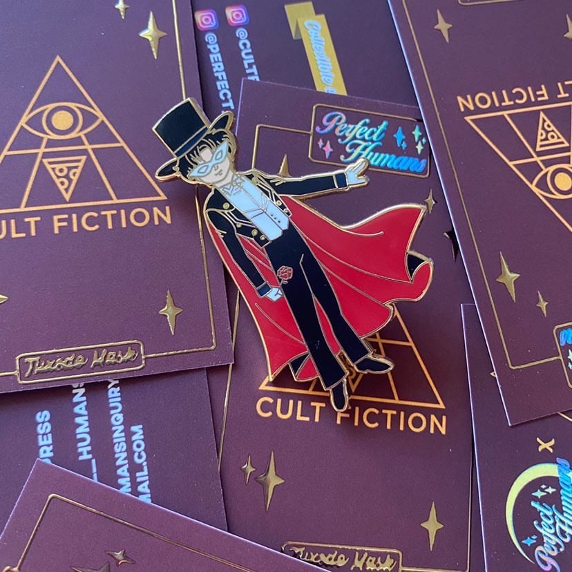 Image of Tuxedo Mask Enamel Pin
