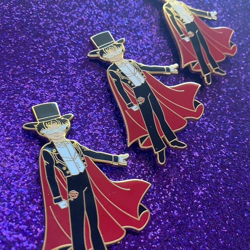 Image of Tuxedo Mask Enamel Pin