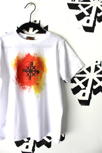 Image of early rising tee in white 