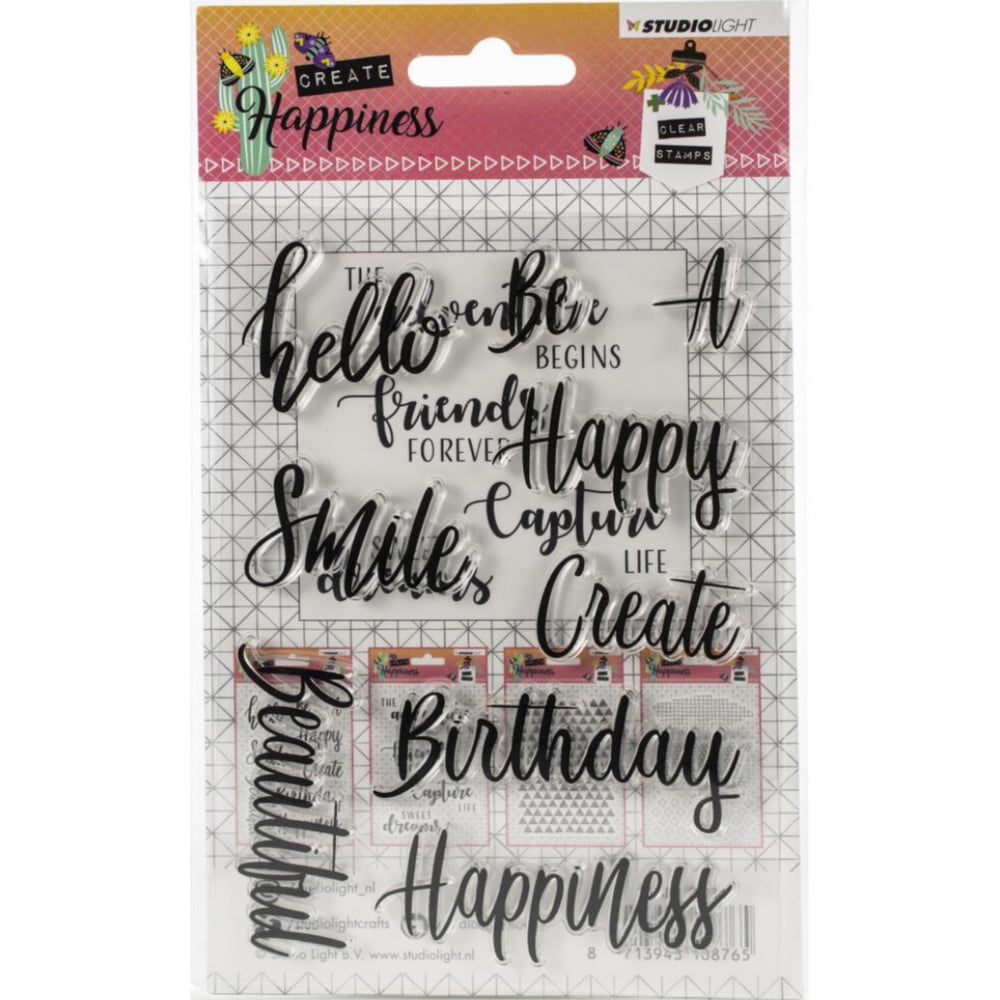 Image of Create Happiness~Sentiment Phrases Stamps Set 