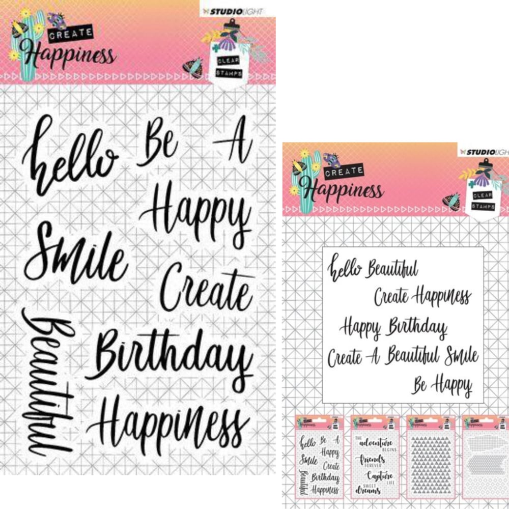 Image of Create Happiness~Sentiment Phrases Stamps Set 