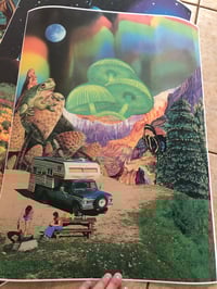 Rainbow shrooms poster 