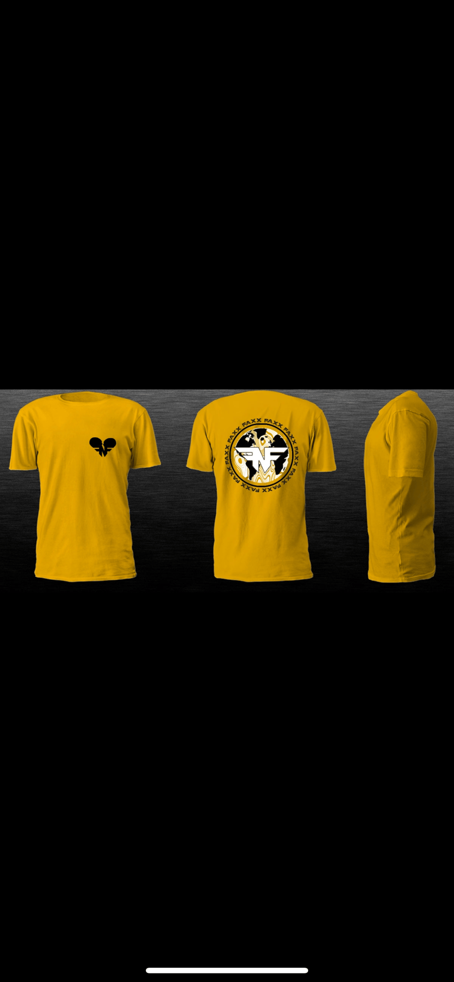Image of Gold universe global tee