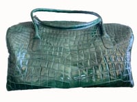 Image 1 of Green Crocodile Luggage Bag