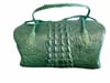 Green Crocodile Luggage Bag