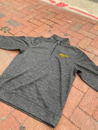 Image 3 of Who's on Third Heather Grey 1/4 Zip Up