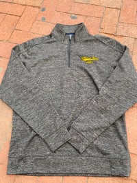 Image 1 of Who's on Third Heather Grey 1/4 Zip Up