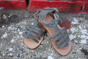 Image of Greek Gladiator in Suede Grey