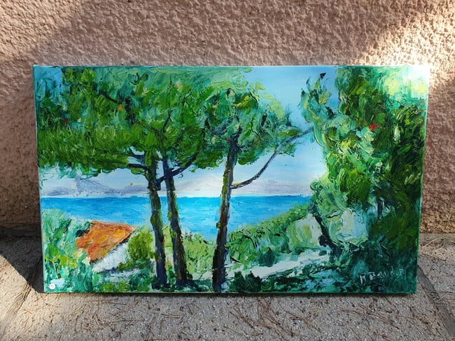 La Ciotat au loin (vue de la Madrague)