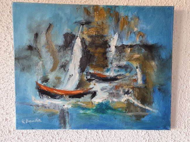 Voiliers naviguant en rade