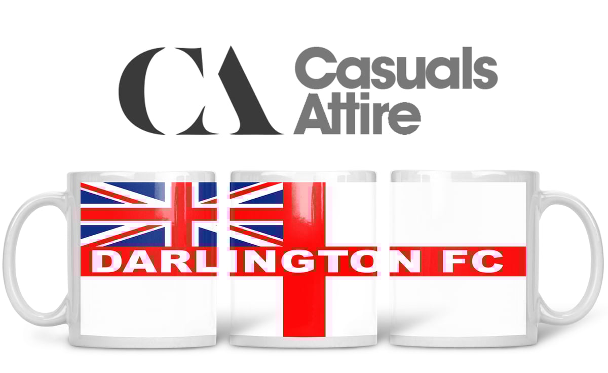 Darlington, Football, Casuals, Ultras, Fully Wrapped Mug. Unofficial.