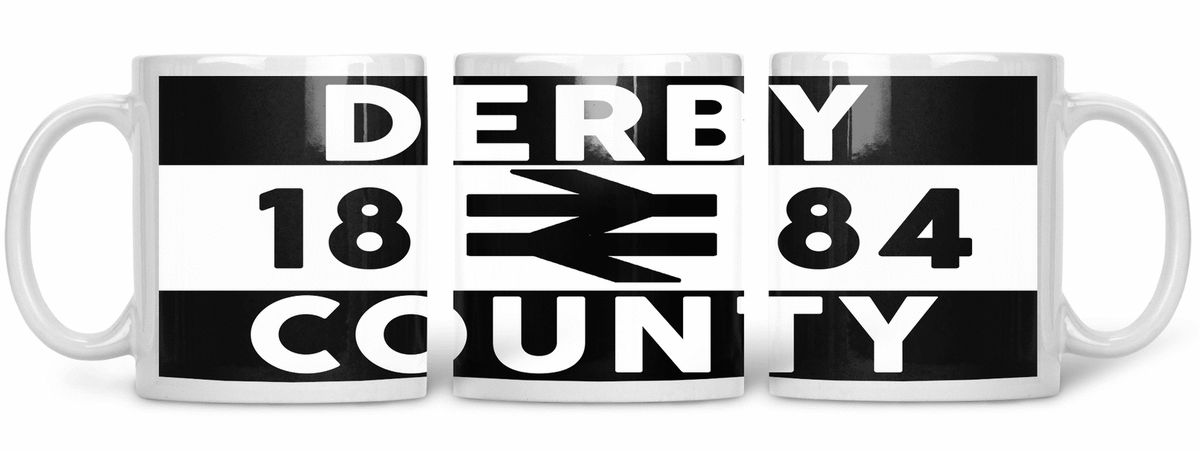 Derby, Football, Casuals, Ultras, Fully Wrapped Mug. Unofficial.