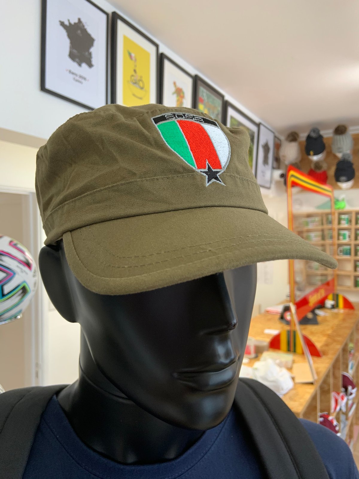 Khaki military hat hotsell