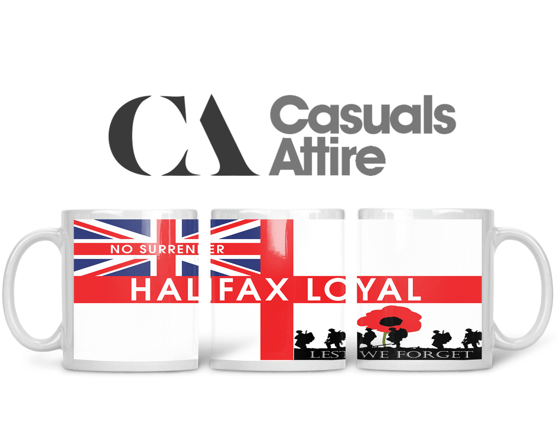 Halifax Town , Football, Casuals, Ultras, Fully Wrapped Mug. Unofficial.