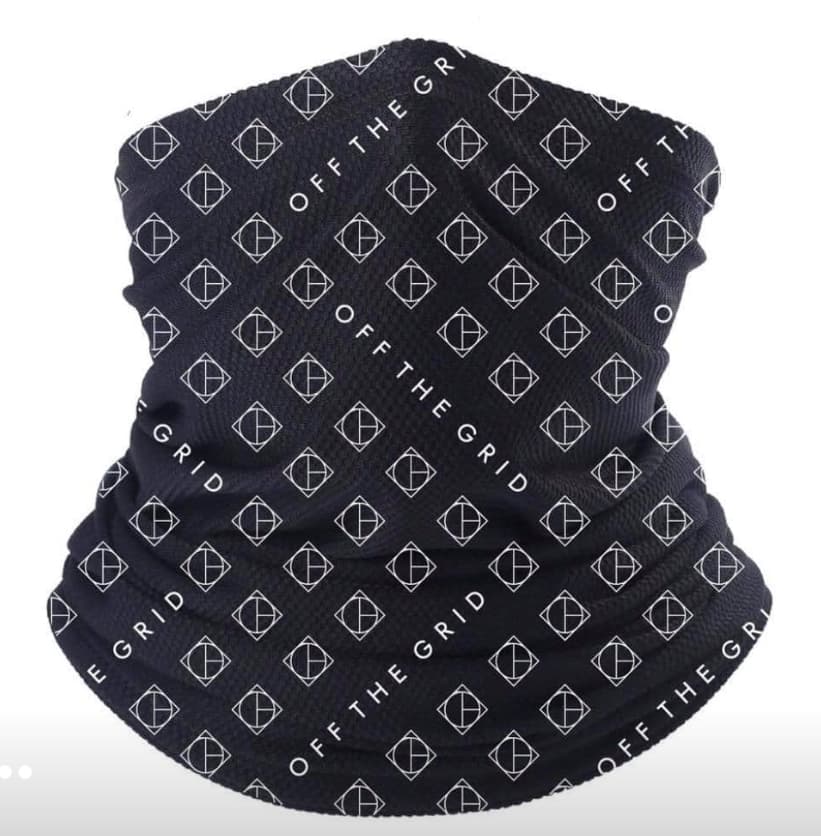 Image of   OTG Logo Unisex Protective Covering/Buff/headwear in Noir
